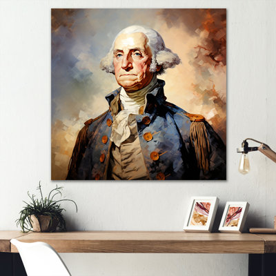 Vintage Portrait Of President George Washington I  PresidentPolitical Wall Art