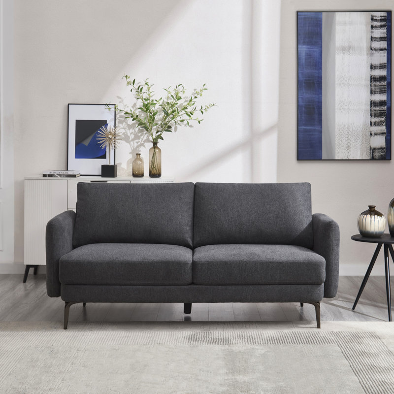 Demarkus 3 Seater Sofa, Charcoal