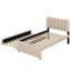 Lit plateforme tapissier avec lit gigogne-1948267904