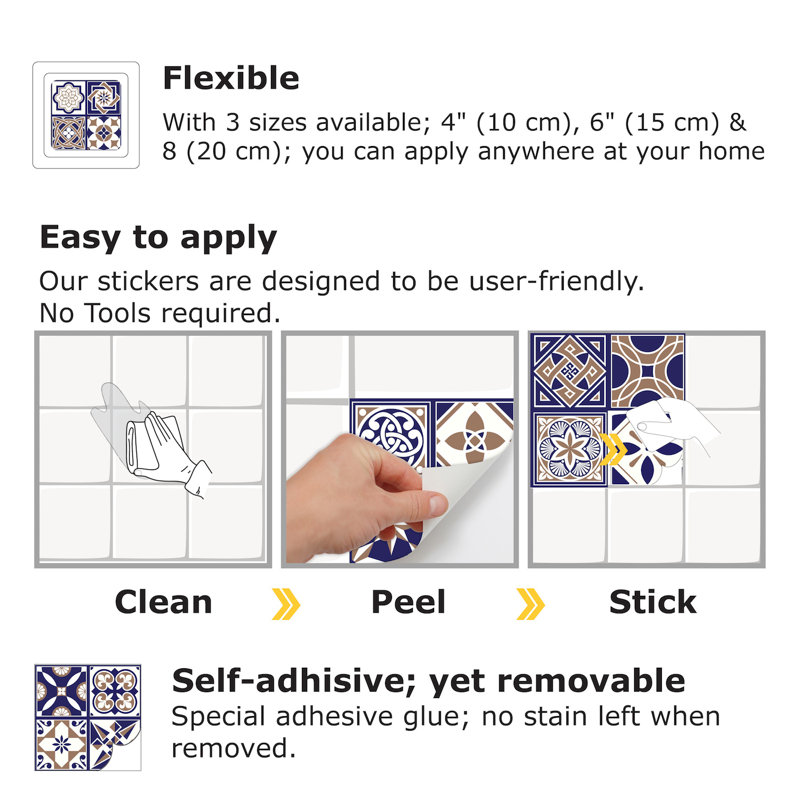 Ahrensville Abstract Tile Decal