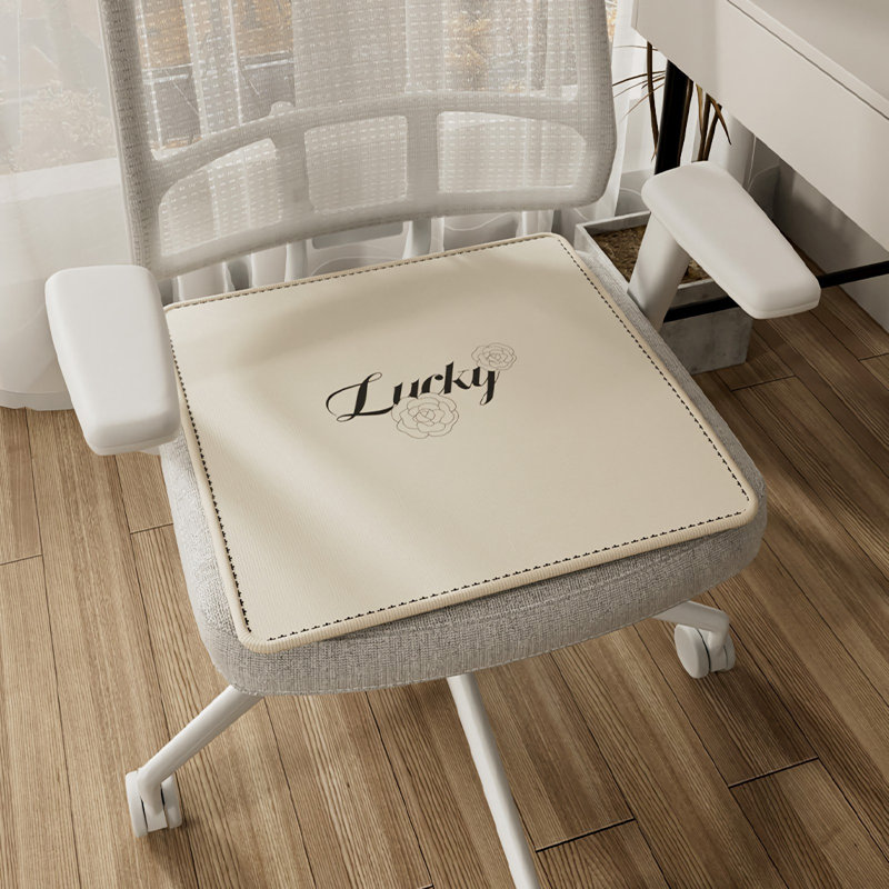 Coussin de chaise en soie Summer Ice, 16 po x 16 po