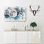 Earth Behind The Moon - Wrapped Canvas-56657902