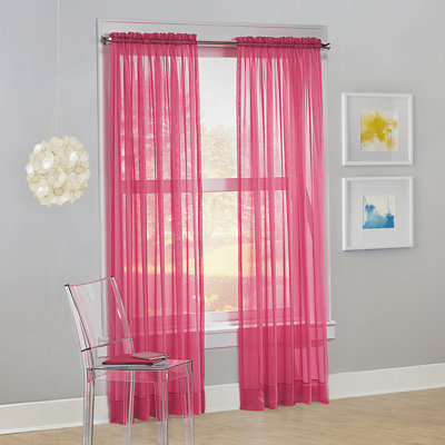 Wayfair Basics® Natisha Sheer Rod Pocket Curtain Panel