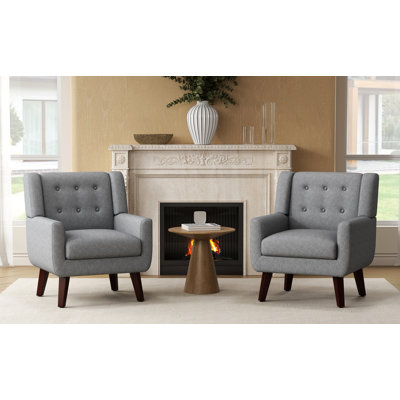 Ensemble de 2 chaises d'appoint Mid-Century