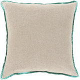 Floral Linen Throw Pillow