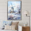 «Snowy Windmill Winter Landscape I - Windmills», art mural-512830320-512830095