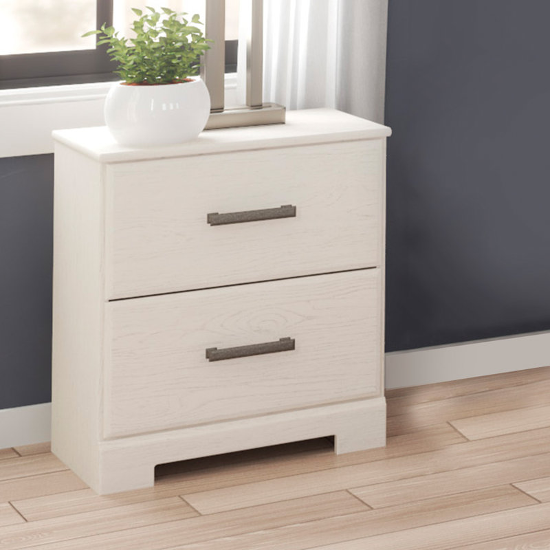 Vendula 2 - Drawer Nightstand, White