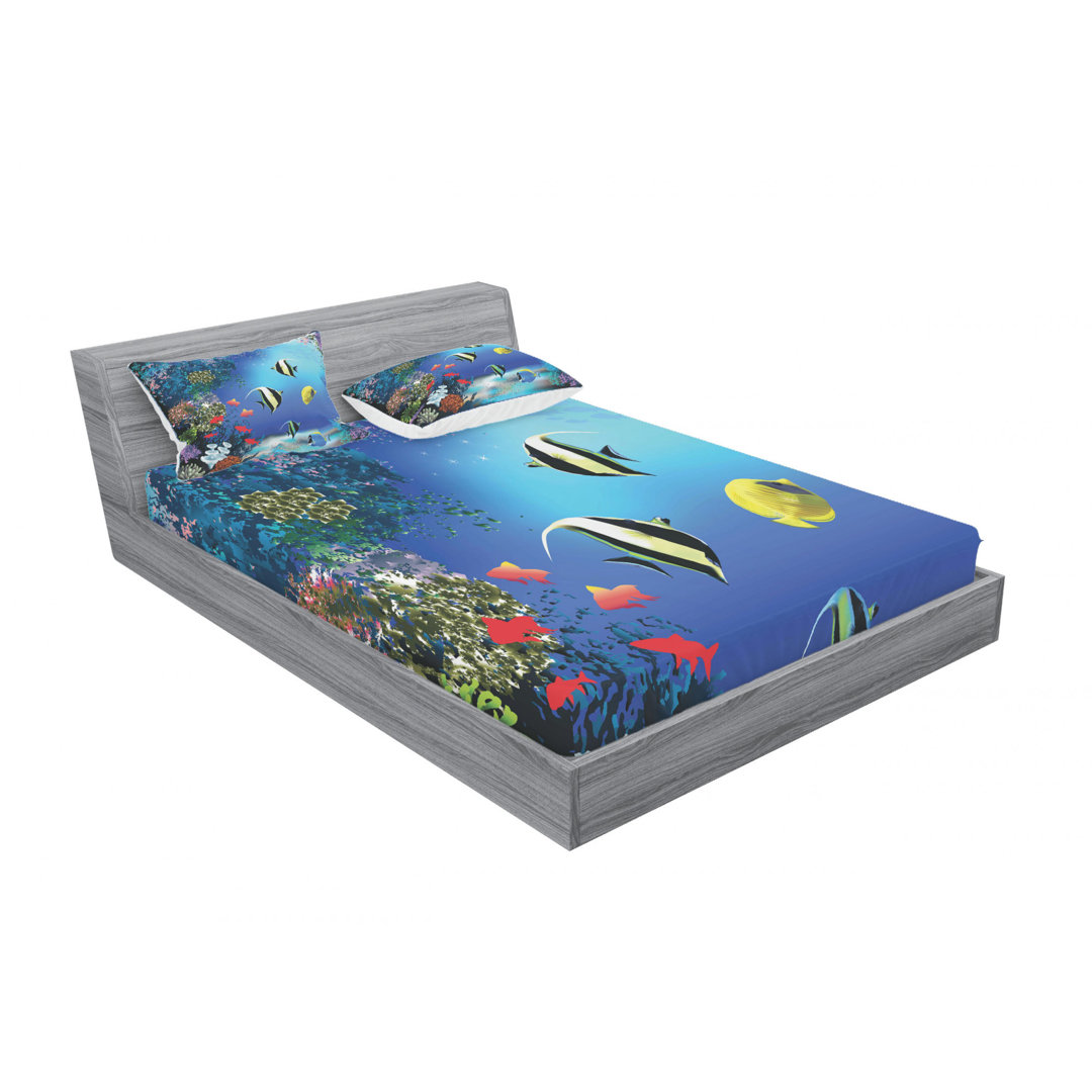 Microfiber Sheet Set (Set of 3) Ambesonne