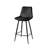 Simsbury Velvet Modern Counter Bar Stools with Tapered Metal Legs & Quilted Diamond Stitching-93802353-93802352