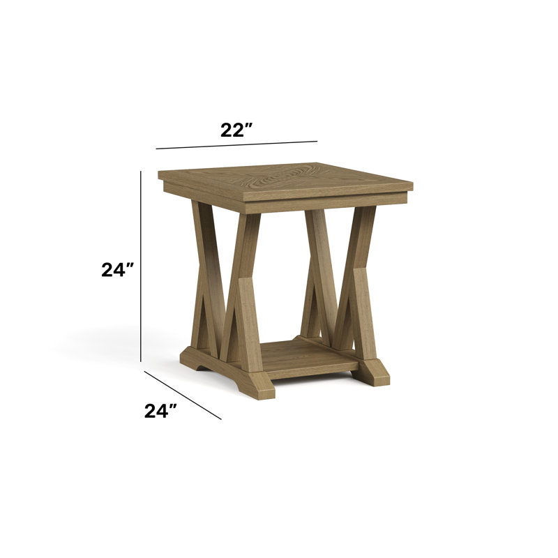 Lattice End Table