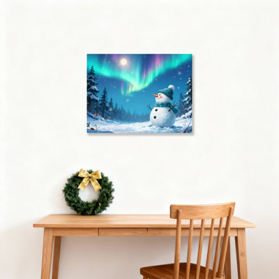 «Snowman Winter», art mural sur toile