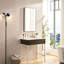 Miroir de salle de bain 60 po x 22 po, noir-33702793-33702799