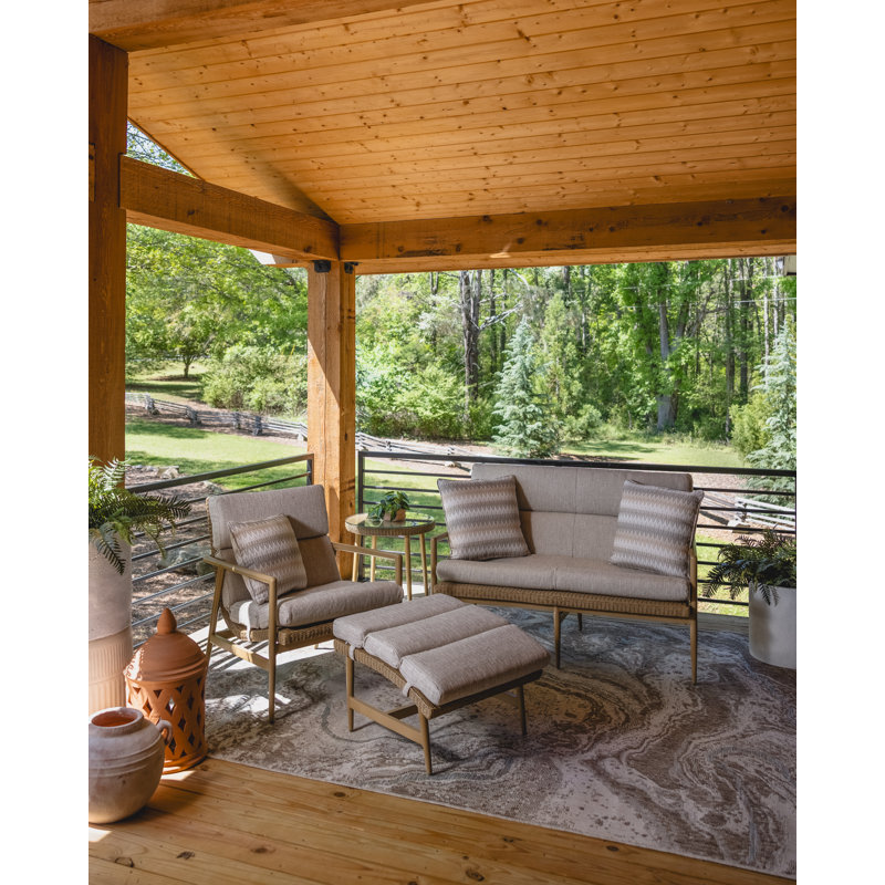 Outdoor Ottoman, White