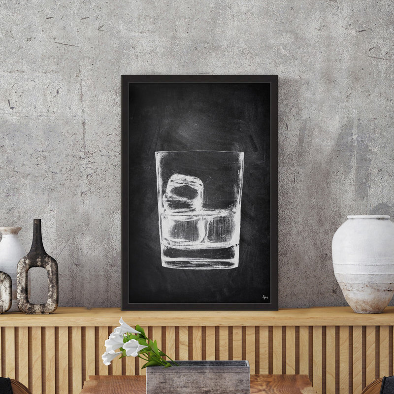 " Glass Tumbler ", 30" H x 20" W x 1.5" D