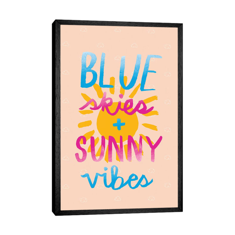 On Island Time by Jessica Bruggink - Print on Canvas, Black Framed, 101.6cm H x 66.04cm W x 3.81cm D