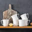 6-Piece 390ML Porcelain China Mug Set