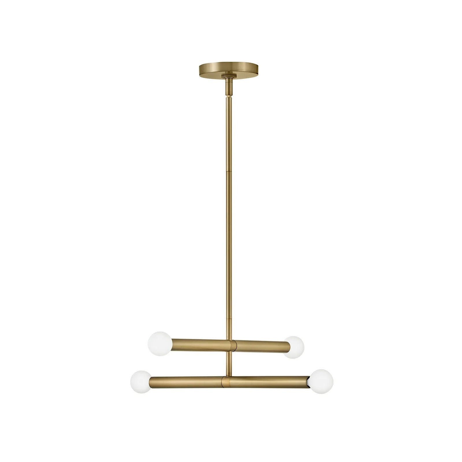 Kenza 4 Light Dimmable Pendant, Lacquered Brass