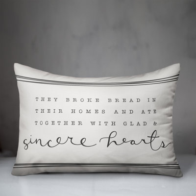 Sincere Hearts Rectangular Pillow Cover & Insert