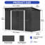 Remise de rangement 8,5 po x 3,5 pi Edrosie Inc