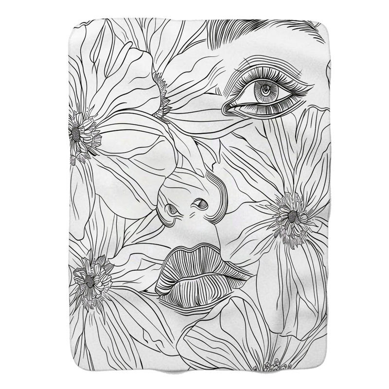Couverture en sherpa de qualité supérieure 1 pièce, Lit simple
