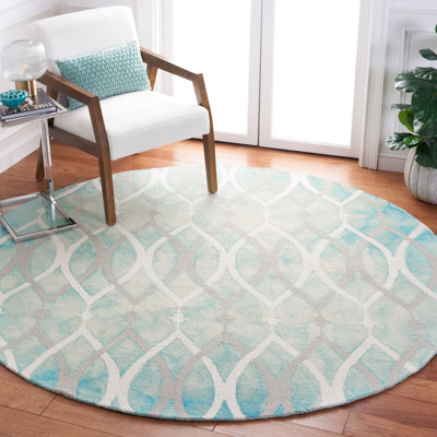 Amekia Hand Tufted Wool Geometric Rug