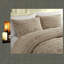 Ensembles de literie de luxe brun clair, polyester chenille confortable pour la maison