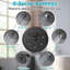 Juno Commercial Matte Black Wall Mounted Shower Faucet with Round Rain Shower Head and Single Handle