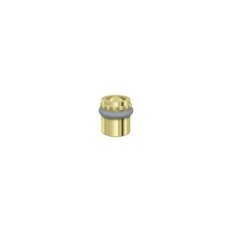 Deltana UFBP4505U3 Round Universal Floor Bumper Pattern Cap 1-5/8", Solid Brass in Polished Brass, Polished Brass