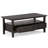Amherst 44"W Solid Wood Transitional Coffee Table with 2 Drawers, Open Shelf and Brushed Nickel Knobs-480986776