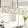 8 - Light Linear Island Rectangular Crystal Chandelier