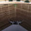 Synnove Glass Outdoor with Umbrella Hole Dining Table - 90 cm W 90 cm D