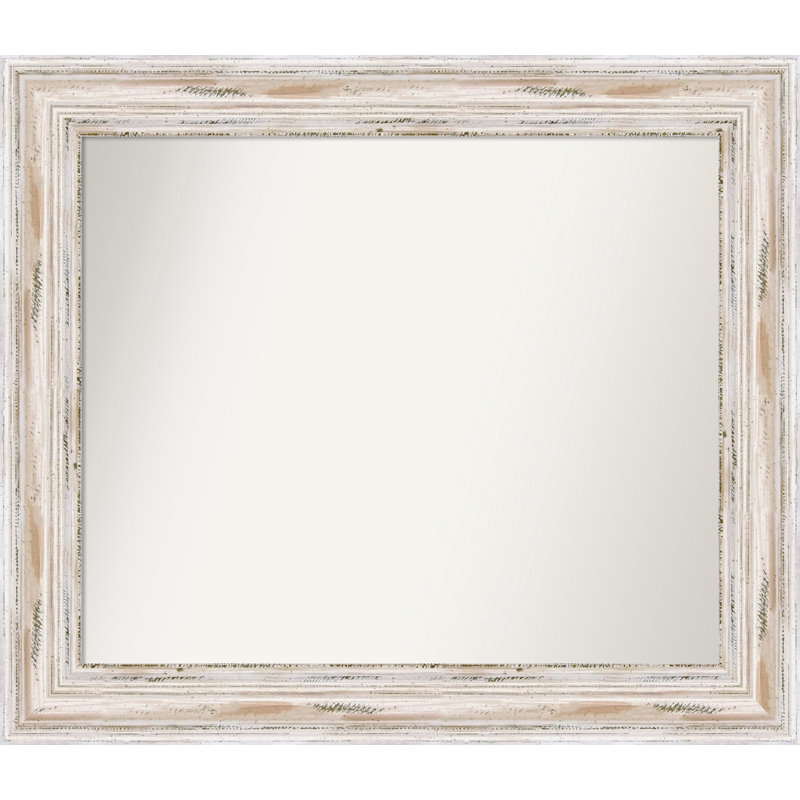 Gemini Solid Wood Rectangle Wall Mirror, 25" H x 29" W