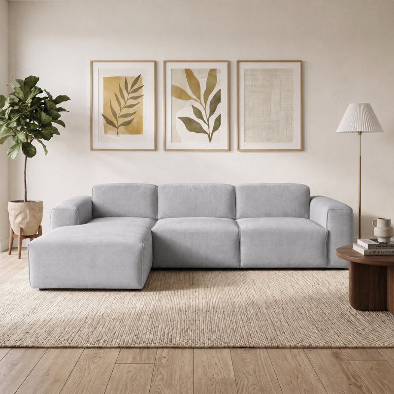 Romunda 3 Seater Sofa Bed, Left Hand Facing
