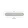 GlideRite Hardware 4-3/4 in. Rounded Backplate 3-3/4 in. Centre to Centre, 5343-96