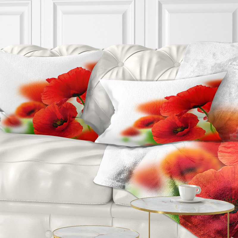 Coussin lombaire floral à fleurs