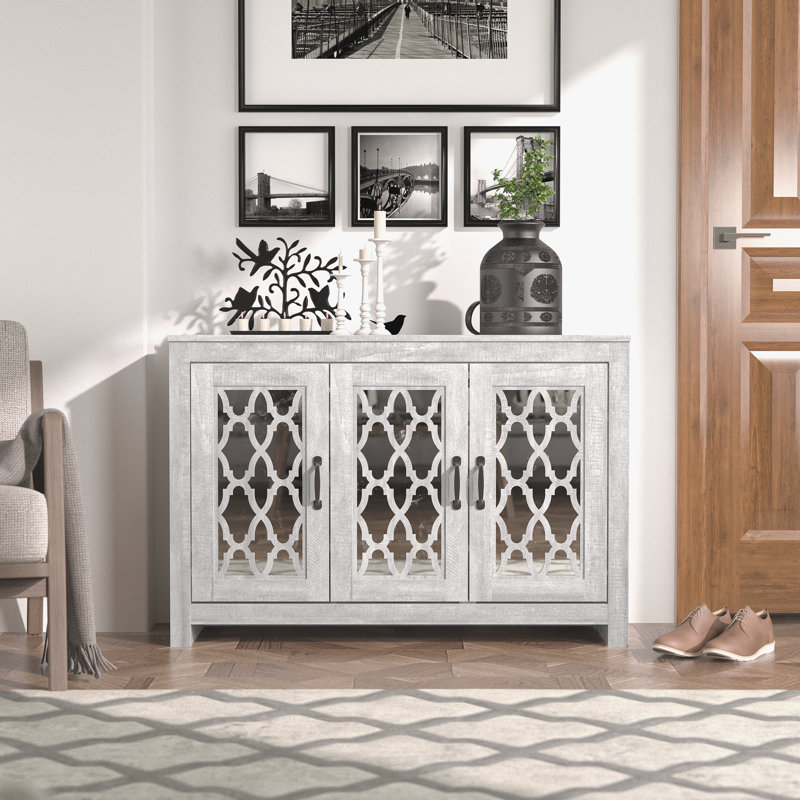 Chessani 16 Pair Shoe Storage Cabinet, Gris