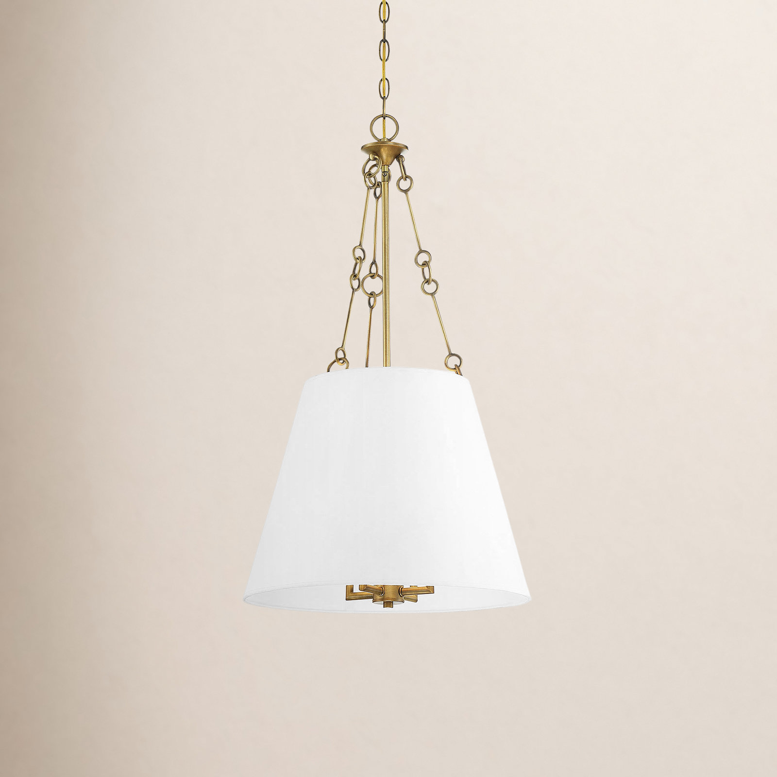 Lodi Dimmable 4-Light Pendant, Warm Brass