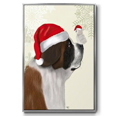 Noël Saint-Bernard et hibou moelleux