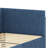Twin Size L-Shaped Corduroy Daybed,Upholstered Bed Frame With  2 Storage Drawers,Blue-1201596773