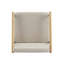 Tabouret de comptoir Mid-Century moderne avec structure en fer et accoudoirs en bois (ensemble de 2)-1976240990