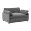 Fauteuil surdimensionné en chenille avec assise profonde-895756964