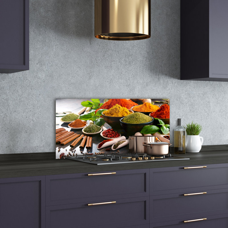 Loziena 50cm W x 100cm L Glass Peel and Stick Panel