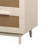 Rattan Nightstand, Wood End Table, Side Table With 2 Faux Rattan-Decorated Drawers, Bedside Table,Wood Accent Table With Storage For Livingroom, Bedroom,Burly Wood