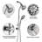 Complete Shower System with Rough in-Valve-100331293