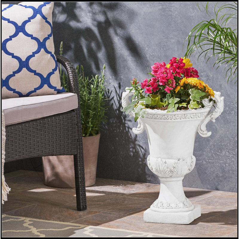 MGO GARDEN URN PLANTER, Antique White