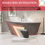 Baignoire de trempage autoportante 59 "x 29,13" avec trou de trop-plein et bonde escamotable-91520846