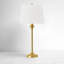 Lampe de table moderne en laiton poli L 26 po avec interrupteur à bouton et abat-jour en lin L chariot-1675941240