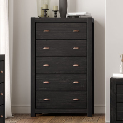Montauk Solid Wood 32.5' W 5-Drawer Chest