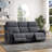 2-Piece Modern And Overstuffed Soft Chenille Power Reclining Living Room Set