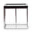 Carmela Mirrored Glass Tray Top End Table